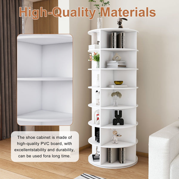 Rotating Shoe Rack Tower