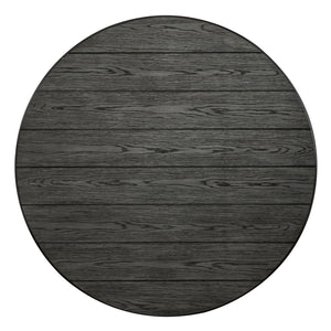 Allyson Park - Round Cocktail Table - Wirebrushed White / Charcoal