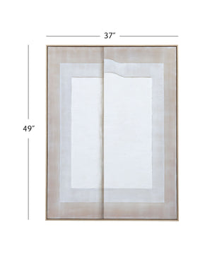 Fold II Canvas Art - Natural
