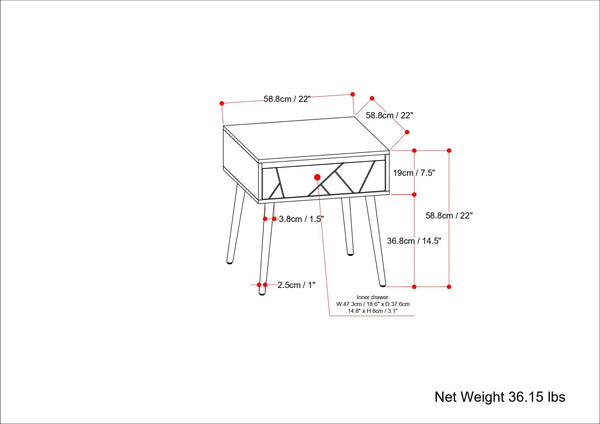 Jager - Side Table - Natural
