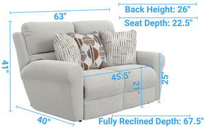 Kellen - Fabric Reclining Loveseat