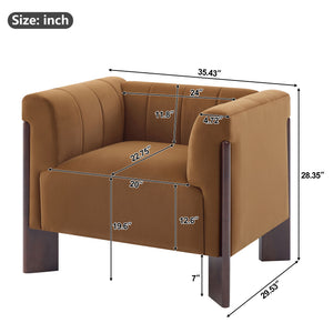 Accent Chair With Tight Back For Living Room
