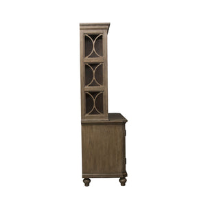 Simply Elegant - Credenza & Hutch - Heathered Taupe