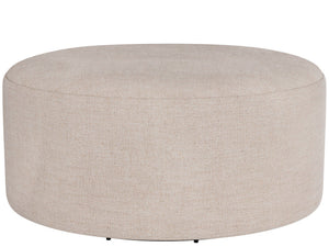 Pi - 36" Outdoor Ottoman, Special Order - Pearl Silver