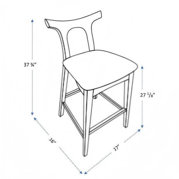 Hester - Upholstered, Square Bar Chair (Set of 2)