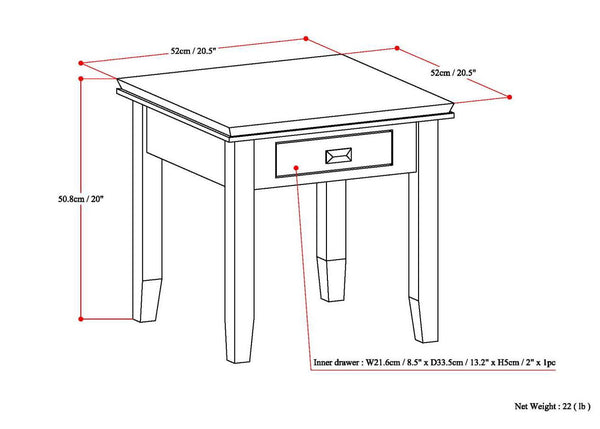 Artisan - Handcrafted End Table