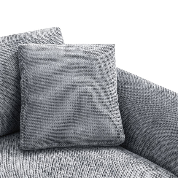 Modern Cloud Sectional Sofa L Shaped Luxury Couch Set With 2 Free Pillows 4 Seat With Oversized Chaise