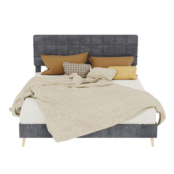 Yungan Lingge Minimalist Soft Pack Headboard Bed