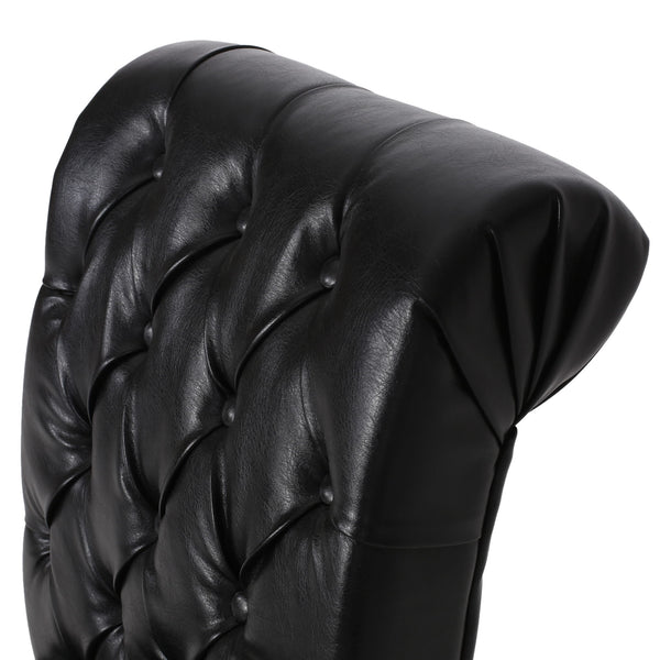 Broxton - Tuft Dining Rolltop Chairs With Button Tufted Backrest (Set of 2)