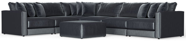 Remington - Modular Sofa And Cocktail Ottoman - Slate