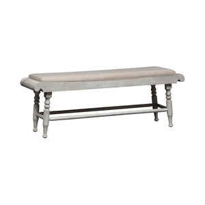 Whitney - Bench - Antique Linen / Weathered Gray