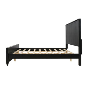 Fluted Platform Bed Frame, No Box Spring Needed