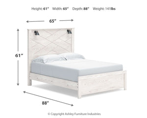 Gerridan - Panel Bed With Sconces