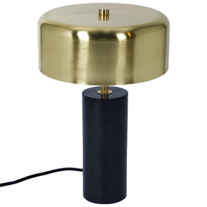Desk Lamp With Drum Shade - Black