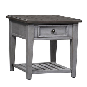 Heartland - 3 Piece Table Set - Antique White / Tobacco Tops