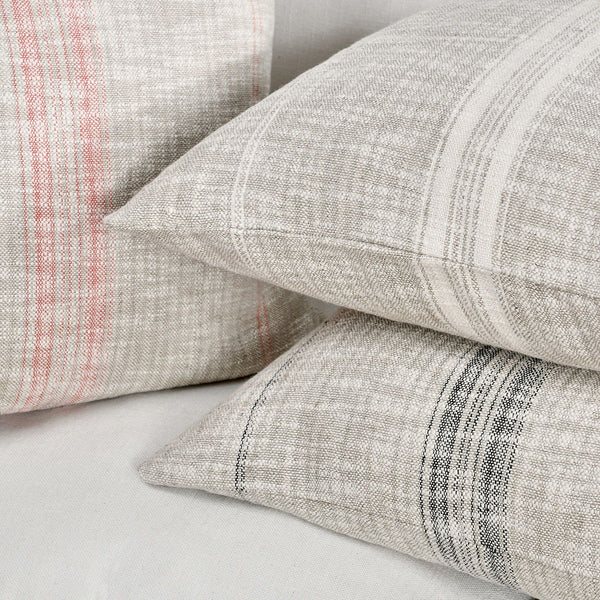 Ria - 36" x 16" Pillow - Natural / Black