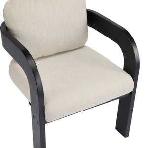 Dining Chairs & Pillow Back (Set of 2) - Beige / Black