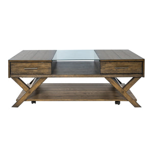 Lennox - Display Cocktail Table - Weathered Chestnut