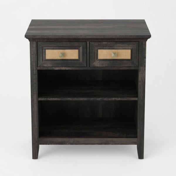 Storage Cabinet With 2 Drawers And 2 Shelves - Coffee