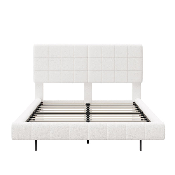 Floating Bed With Light, Soft Touch Surface