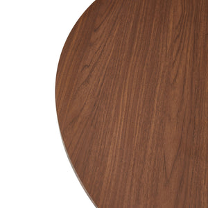 Round Dining Table - Reddish Brown / Walnut