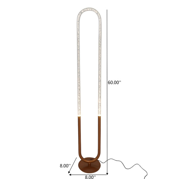Zeon - LED Floor Lamp, 110 - 120V - Bronze