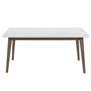 Edison - Rectangular Leg Table With Faux Marble Top - Brownstone