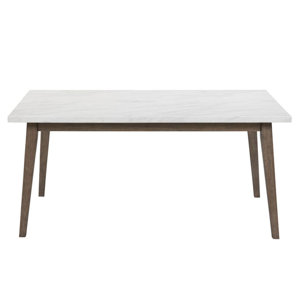 Edison - Rectangular Leg Table With Faux Marble Top - Brownstone