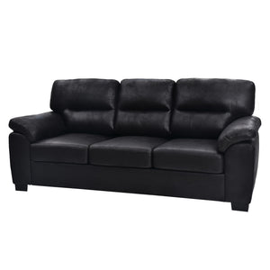 3 Seater Sofa With Padded Armrests And Triangular Leg