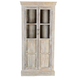 Wood Corner Almirah - Beige