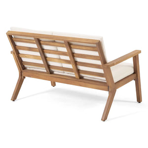 Avacyn - Outdoor Acacia Wood 4 Seater Chat Set With Cushions