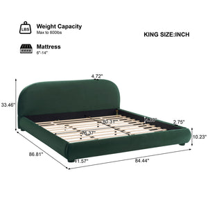 Simple Modern Bedroom Double Upholstered Bed