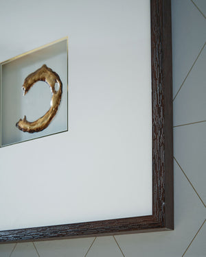 Dallbourne - Wall Art Set (Set of 4) - White / Gold Finish