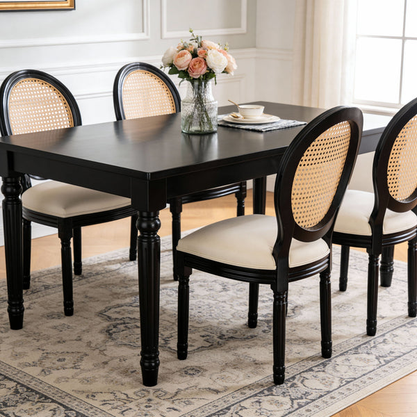 French Country Dining Chairs With Round Back (Set of 2)