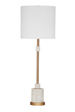 Alden - Table Lamp - White / Gold