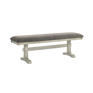 Hallendale - Upholstered Dining Bench - Gravel Wash