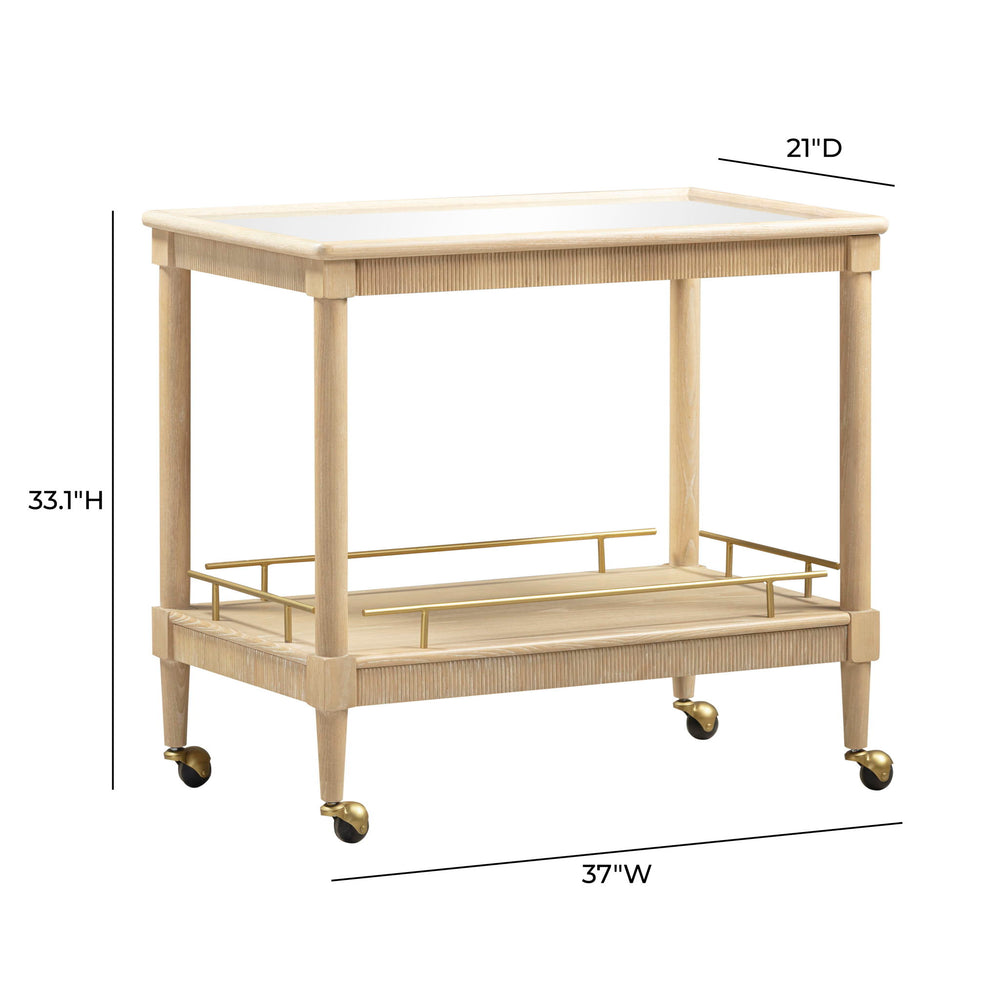 Slosh - Bar Cart - Natural Ash