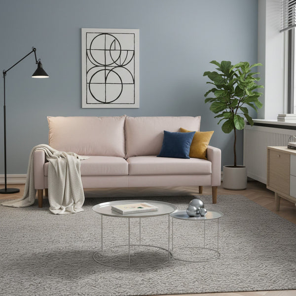 Upholstered Sofa, 3 Seater Couch For Living Room