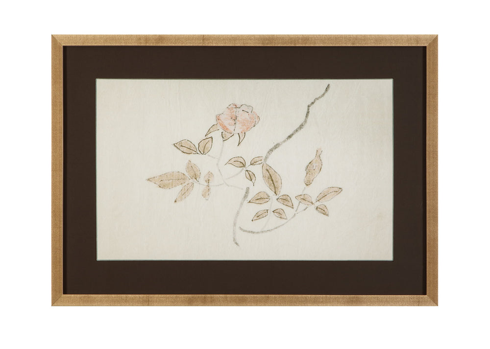 Delicate Rose I Framed Print - Cream