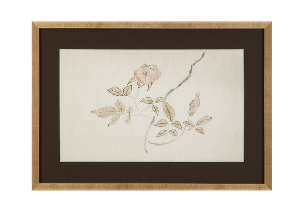 Delicate Rose I Framed Print - Cream