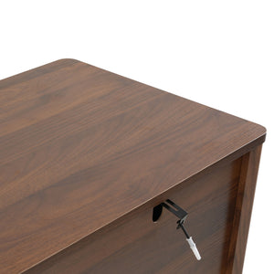 Colored Fluted Sideboard With 3 Doors And 1 Drawer