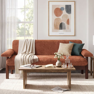 Modern Sofa Couch With Pillow Top Arms