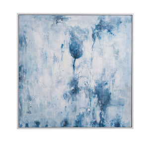 Lake Time Framed Canvas - Blue