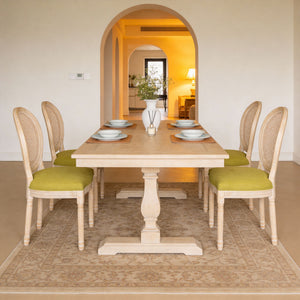 French Country Dining Chairs & Round Back (Set of 2)