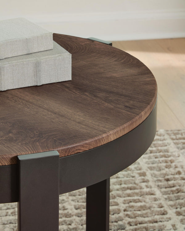 Horizon Hills - Occasional Table Set (Set of 3) - Brown / Black