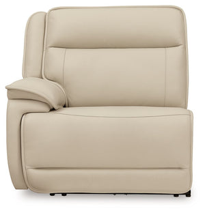 Double Deal - 4-Piece Power Reclining Sectional - Almond
