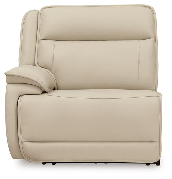 Double Deal - 4-Piece Power Reclining Sectional - Almond