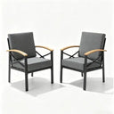 Outdoor Patio Armchair, All Weather (Set of 2)