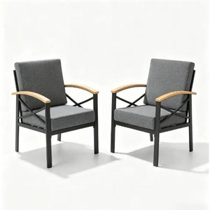 Outdoor Patio Armchair, All Weather (Set of 2)