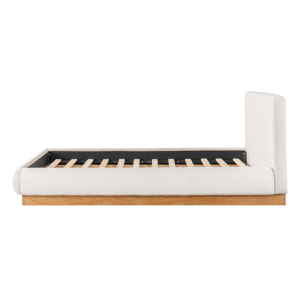 Upholstered Platform Bed Frame, No Box Spring Required